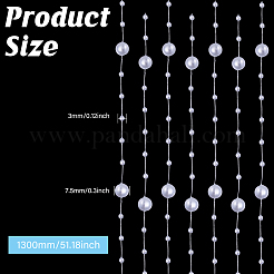 Blumendekoration aus Plastikimitatperlen&nbsp;DIY-WH0656-87