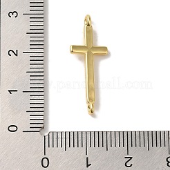 Cremagliera placcatura ottone religione croce connettore ciondoli maglie&nbsp;KK-U027-04G