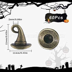 60 pz charms in lega stile tibetano&nbsp;TIBEP-SC0003-01