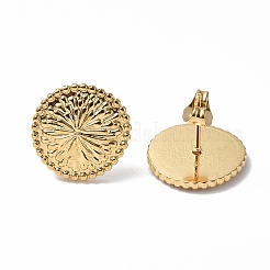 Pendientes de flor de acero inoxidable 304 con revestimiento iónico (IP) para mujer&nbsp;EJEW-F300-15G