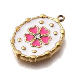 Pendentifs en acier inoxydable 304 émaillés&nbsp;STAS-Z161-08G