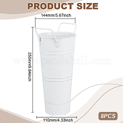 Blumenvase aus verzinktem Eisen&nbsp;DIY-WH0899-461A
