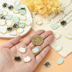 40pcs 4 pendentifs en alliage de couleurs&nbsp;ENAM-CJ0004-16