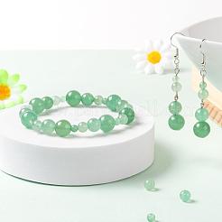 340 Stück 4 Größen natürliche grüne Aventurinperlen&nbsp;G-LS0001-23