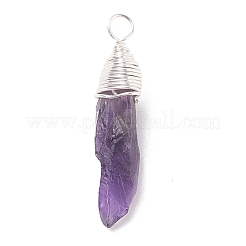 Pendentifs en améthyste naturelle brute&nbsp;PALLOY-JF01442