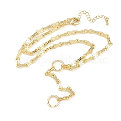 Messing-8-Glieder-Kette Y-Lariat-Halsketten&nbsp;NJEW-H087-02G
