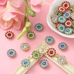 50 Stück 5 Farben Strass aufnähen&nbsp;RGLA-YW0002-03