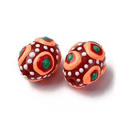 Perles de verre émaillé&nbsp;GLAA-C038-01