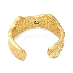 Offene Manschettenringe aus Messing mit Zirkonia in Gestellbeschichtung für Damen&nbsp;RJEW-S242-12G