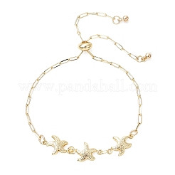 Seestern-Armbänder aus Edelstahl 304 mit Schiebeverschluss&nbsp;BJEW-JB13457
