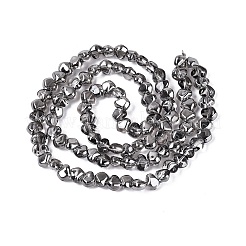 Chapelets de perles en verre transparent électrolytique&nbsp;EGLA-Q133-01A-03