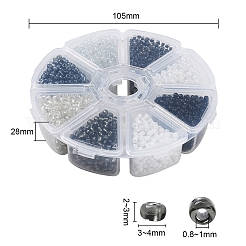 8 style 8/0 perles de rocaille rondes en verre&nbsp;SEED-YW0001-38B