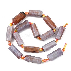 Cuentas crepitar ágata fuego natural hebras&nbsp;GG-T001-02A