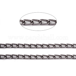 Ovale Panzerketten aus oxidiertem Aluminium&nbsp;CHA-G001-11A-EB