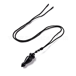 Edelstein-Pendel-Anhänger-Halskette mit Nylonschnur für Damen&nbsp;G-A210-07