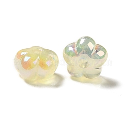 Cuentas de acrílico iridiscente arcoíris chapadas en uv&nbsp;PACR-M002-05B