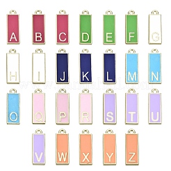 26pcs 26 pendentifs en émail en alliage de style&nbsp;ENAM-SZ0001-49LG