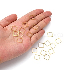 Anneaux de connecteur carrés en laiton&nbsp;EC03010mm-G
