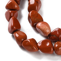 Los abalorios rojos jaspe hebras naturales&nbsp;LS-G-P497-01C-54