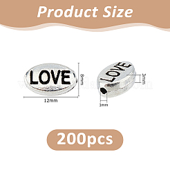 200 pz perline distanziatrici in lega stile tibetano&nbsp;FIND-FH0017-51B