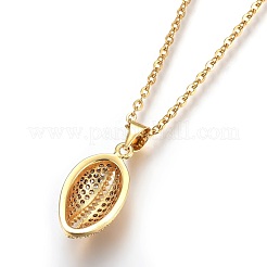 Colliers pendentifs en acier inoxydable 304&nbsp;X-NJEW-O108-04G