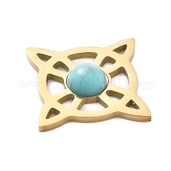 Pendentifs de turquoise synthétique&nbsp;LS-STAS-I327-14G-01