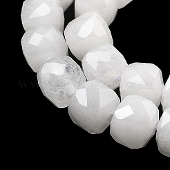 Natürliche weiße Jade perlen Stränge&nbsp;G-C179-B23-01