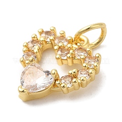 Colgante micropavé cubic zirconia de latón&nbsp;KK-C072-41G
