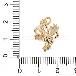 Pendenti in ottone con zirconi cubici&nbsp;KK-A286-10G-01