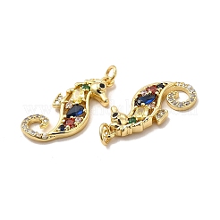 Placage en rack pendentifs en zircone cubique micro pavés en laiton écologiques&nbsp;KK-A177-18G