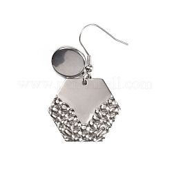 Ganci per orecchini in acciaio inossidabile 304&nbsp;STAS-WH0027-20E