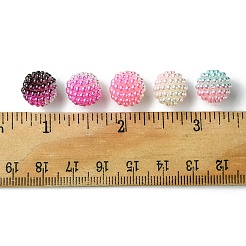 50pcs 5 Farben nachgemachte Perlenacrylperlen&nbsp;OACR-FS0001-62A