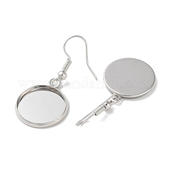 Ganci per orecchini in ferro per placcatura a cremagliera&nbsp;EJEW-D091-01D-P