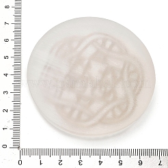 Dessous de verre plats et ronds en tranches de sélénite naturelle&nbsp;AJEW-C042-01C