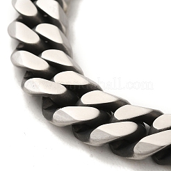 Bracelets à maillons cubains en acier inoxydable 304 pour femmes et hommes&nbsp;BJEW-Q341-15F-AS