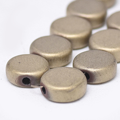 Electroplate non magnetici ematite sintetico fili di perline&nbsp;G-T061-17E