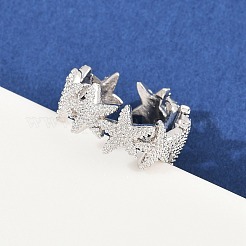 Anelli polsini regolabili in ottone per donna&nbsp;RJEW-H256-16P