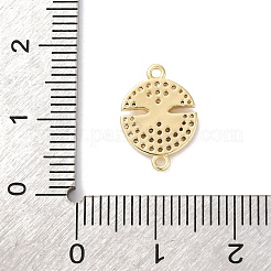 Messing Micro Pave klare Zirkonia Verbinder Verbinder Charms&nbsp;LS-KK-K406-01A-G