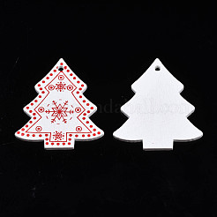 Weihnachtsthema lackierte Holzanhänger&nbsp;WOOD-N005-52A