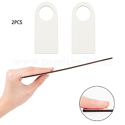 Cintres de bouton de porte en bois naturel non fini&nbsp;DIY-CN0001-16