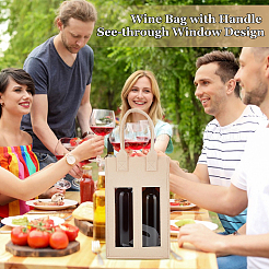 Borse in feltro per imballaggio di vino rosso&nbsp;ABAG-WH0068-008B