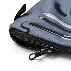 Sacchetti cosmetici con cerniera in telo di poliestere&nbsp;ABAG-G010-01B