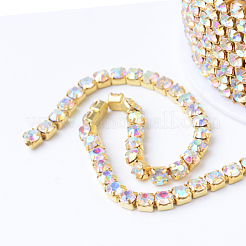 Chaînes en laiton avec strass&nbsp;CHC-T001-SS6-02C