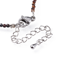 Natürliche Tigerauge Perlen Armbänder&nbsp;BJEW-JB04555-08