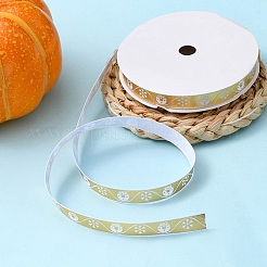Flaches Polyester-Satinband mit Weihnachtsmotiv&nbsp;OCOR-YWC0001-01B-02