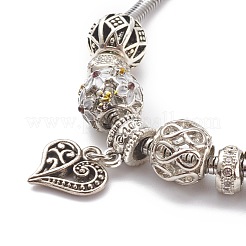 Lega smalto braccialetti europei&nbsp;BJEW-JB05938-03