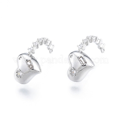 Pendentifs en laiton zircon cubique transparent&nbsp;KK-C006-17P