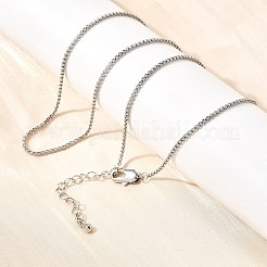 Colliers à chaîne en laiton de 1 mm&nbsp;NJEW-C086-01P