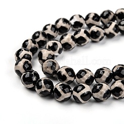 Tibetan style turtle back pattern dzi perlen&nbsp;X-G-H1454-1