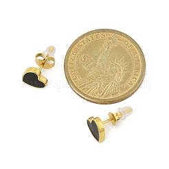 Ohrstecker aus Emaille aus 304 Edelstahl&nbsp;EJEW-G421-01G-02